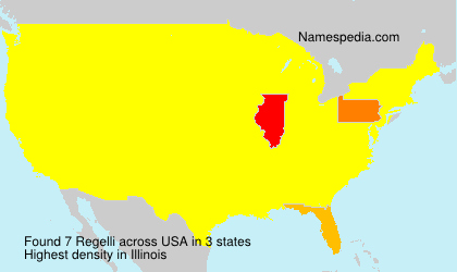 Surname Regelli in USA Surname Regelli in USA