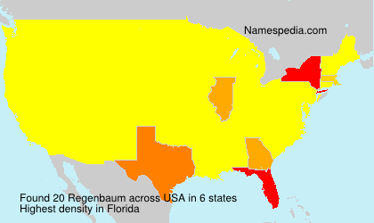 Surname Regenbaum in USA Surname Regenbaum in USA