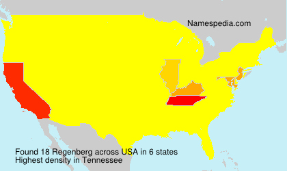 Surname Regenberg in USA Surname Regenberg in USA