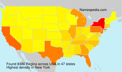 Surname Regina in USA Surname Regina in USA