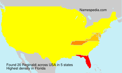 Surname Reginaldi in USA Surname Reginaldi in USA