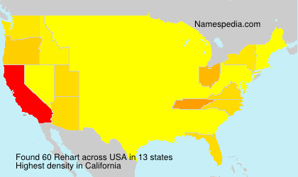 Surname Rehart in USA Surname Rehart in USA