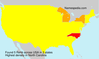 Surname Rehb in USA