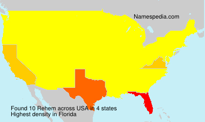 Surname Rehem in USA Surname Rehem in USA