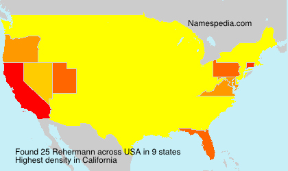 Surname Rehermann in USA Surname Rehermann in USA