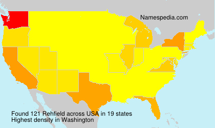 Surname Rehfield in USA Surname Rehfield in USA