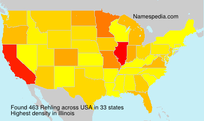 Surname Rehling in USA Surname Rehling in USA