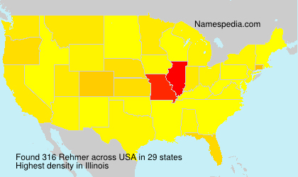 Surname Rehmer in USA Surname Rehmer in USA