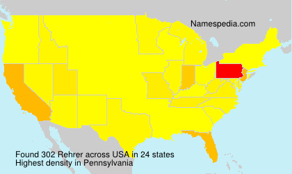 Surname Rehrer in USA Surname Rehrer in USA
