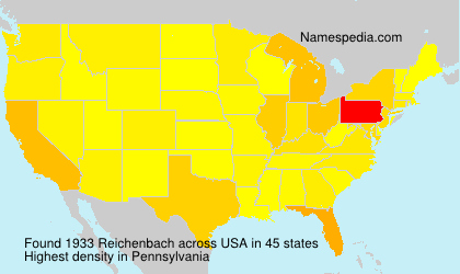 Surname Reichenbach in USA Surname Reichenbach in USA