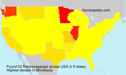 Surname Reichensperger in USA Surname Reichensperger in USA