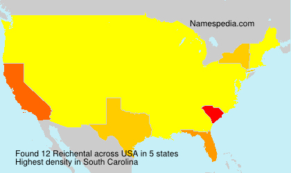 Surname Reichental in USA