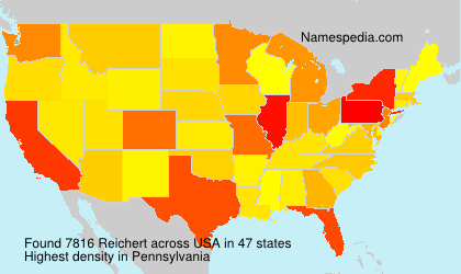 Surname Reichert in USA Surname Reichert in USA