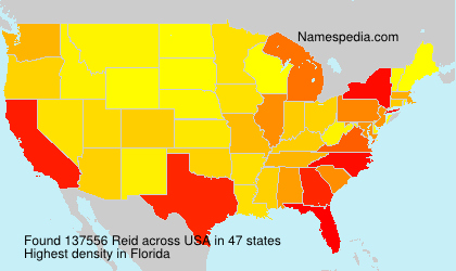 Surname Reid in USA Surname Reid in USA