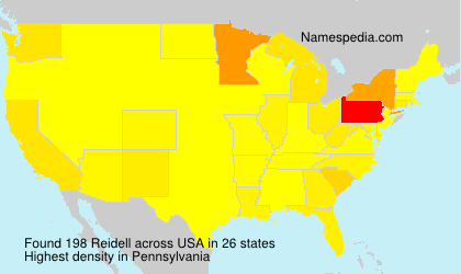 Surname Reidell in USA Surname Reidell in USA