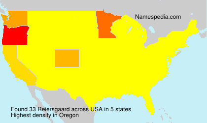 Surname Reiersgaard in USA Surname Reiersgaard in USA