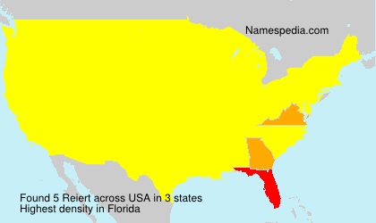 Surname Reiert in USA Surname Reiert in USA