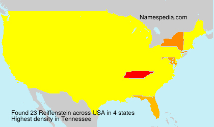 Surname Reiffenstein in USA Surname Reiffenstein in USA