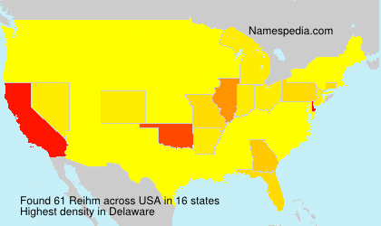Surname Reihm in USA Surname Reihm in USA