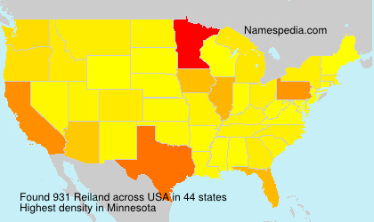Surname Reiland in USA Surname Reiland in USA