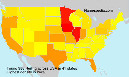 Surname Reiling in USA Surname Reiling in USA