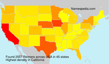Surname Reimers in USA Surname Reimers in USA