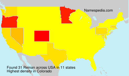 Surname Reinan in USA Surname Reinan in USA