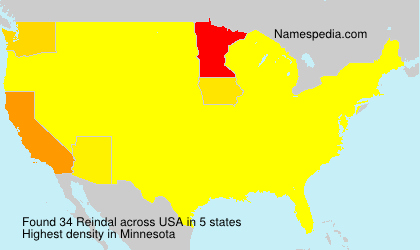 Surname Reindal in USA Surname Reindal in USA