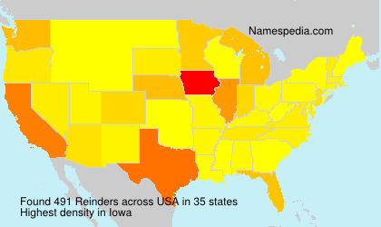 Surname Reinders in USA Surname Reinders in USA