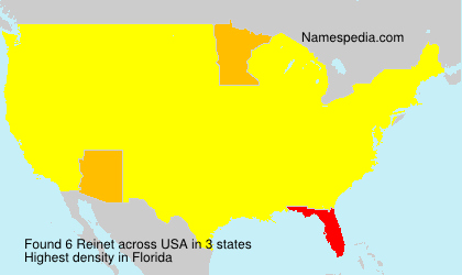 Surname Reinet in USA Surname Reinet in USA