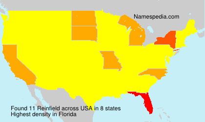 Surname Reinfield in USA Surname Reinfield in USA