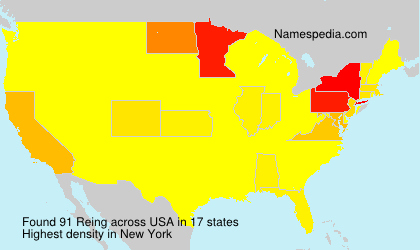 Surname Reing in USA Surname Reing in USA