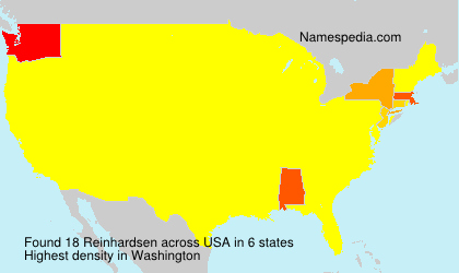 Surname Reinhardsen in USA Surname Reinhardsen in USA