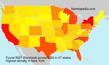 Surname Reinhardt in USA Surname Reinhardt in USA