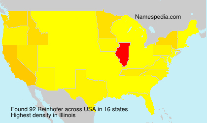Surname Reinhofer in USA