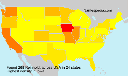 Surname Reinholdt in USA Surname Reinholdt in USA