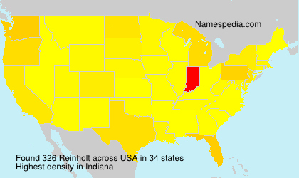 Surname Reinholt in USA Surname Reinholt in USA