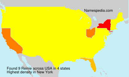 Surname Reinie in USA Surname Reinie in USA