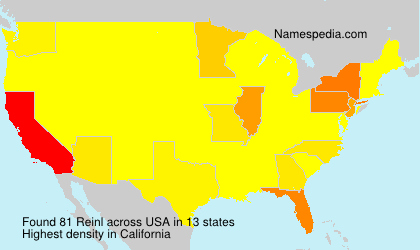 Surname Reinl in USA Surname Reinl in USA