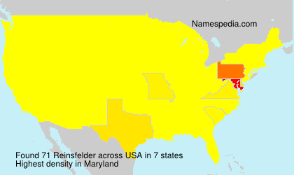 Surname Reinsfelder in USA Surname Reinsfelder in USA