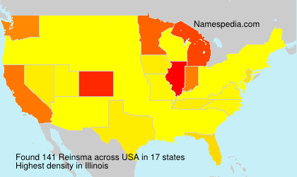 Surname Reinsma in USA Surname Reinsma in USA