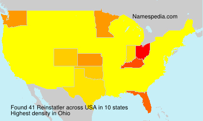 Surname Reinstatler in USA Surname Reinstatler in USA