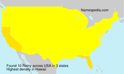 Surname Reiny in USA Surname Reiny in USA