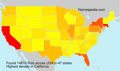 Surname Reis in USA Surname Reis in USA