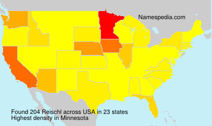 Surname Reischl in USA Surname Reischl in USA