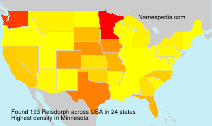 Surname Reisdorph in USA Surname Reisdorph in USA