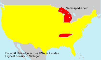 Surname Reisedge in USA