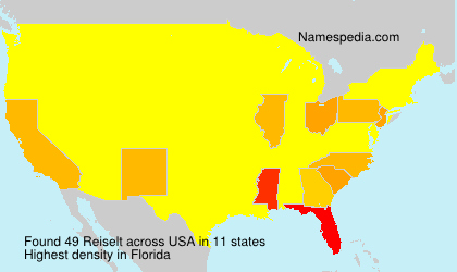 Surname Reiselt in USA Surname Reiselt in USA