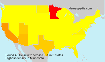 Surname Reisewitz in USA Surname Reisewitz in USA