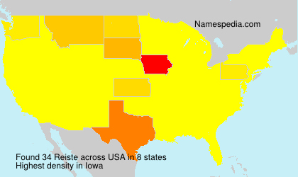 Surname Reiste in USA Surname Reiste in USA